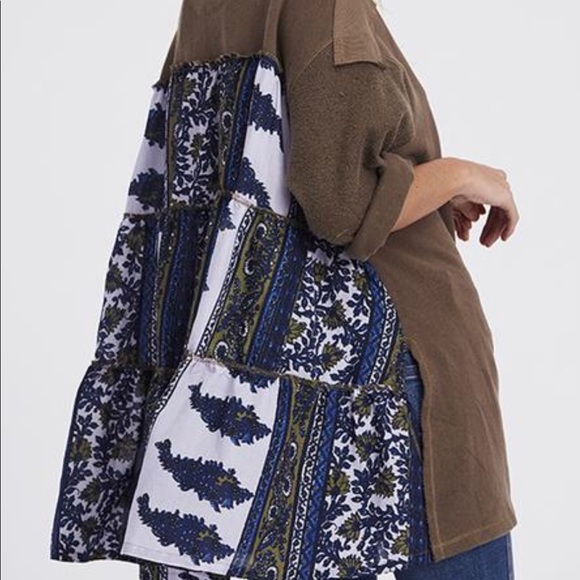 NWT Free People Cool Baby Print Pullover - Picture 3 of 5